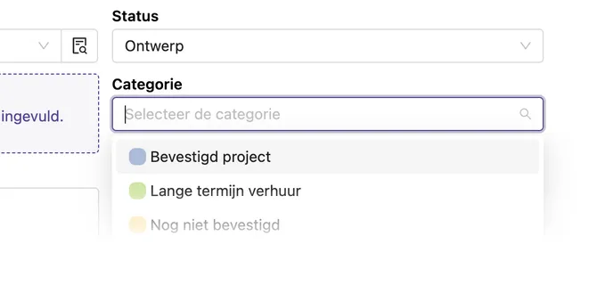 Personaliseerbare planning interface